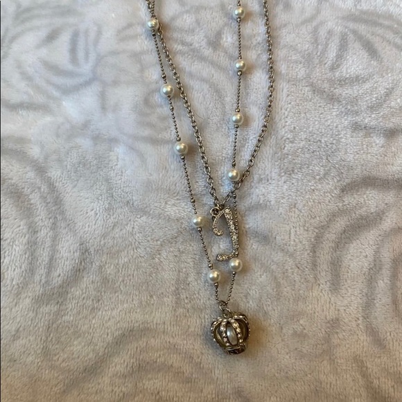 Juicy Couture Jewelry - Juicy Couture Pearl and Rhinestone Necklace